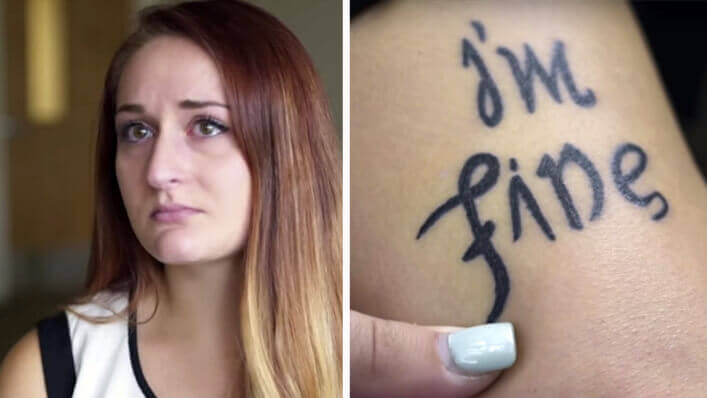 Im Fine Save Me Tattoo | Bekah Miles Shares Her Story - YouTube